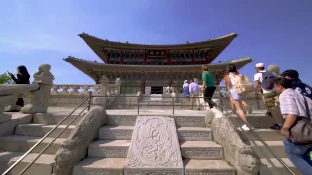Gyeongbokgung Sarayı Güzel Manzara — Stok video