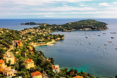 Nice, Fransa 'dan Cote d' Azur 'un hava manzarası