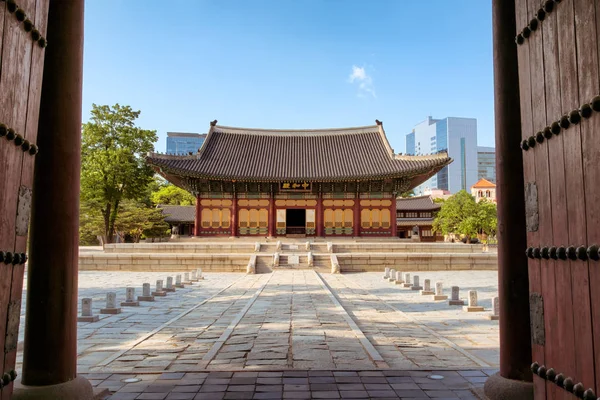 Deoksugung Palace Coreia Sul Edifícios Antigos Coreanos Gyeongju Arquitetura Tradicional — Fotografia de Stock