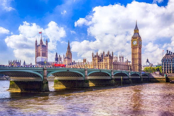 Big Ben Ngiltere Londra Nın Tarihi Simgesel Simgesi — Stok fotoğraf