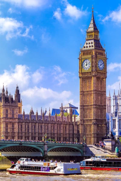 Big Ben Inghilterra Punto Riferimento Storico Iconico Londra — Foto Stock