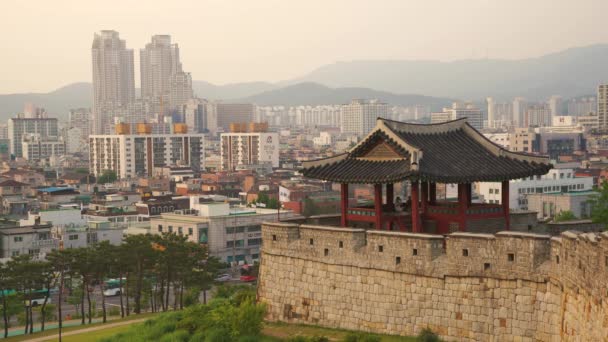 Gyeongbokgung Paleis Paleis Van Joseon Dynastie Het Nationaal Volksmuseum Van — Stockvideo