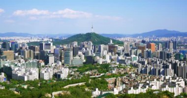 Seul şehir merkezinin hava manzarası, Güney Kore