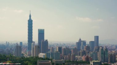 Hava manzarası, Taipei şehir manzarası. Seyahat