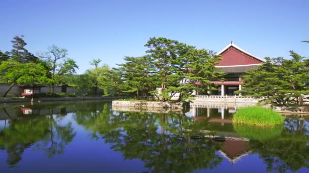 Gyeonghoeru Paviljoen Koninklijke Banketzaal Gyeongbokgung Palace Seoul Zuid Korea — Stockvideo