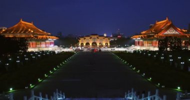 Chiang Kai-shek Memorial Hall geceleri 