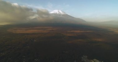 Fuji dağı güzel manzara, Japonya