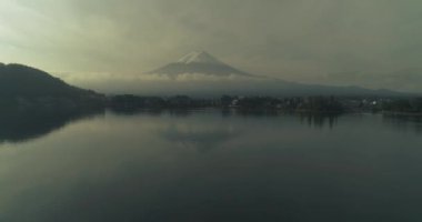 Fuji dağı güzel manzara, Japonya