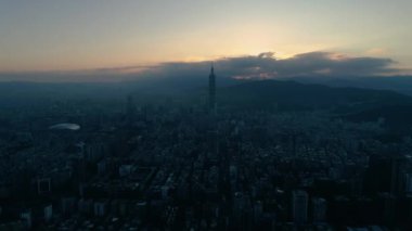 Hava manzarası, Taipei şehri, Tayvan