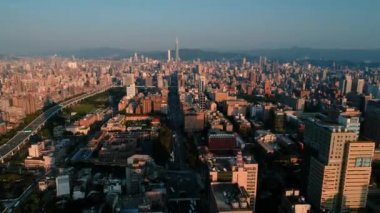 Tayvan 'daki Taipei Ana İstasyonunun Drone görüntüsü