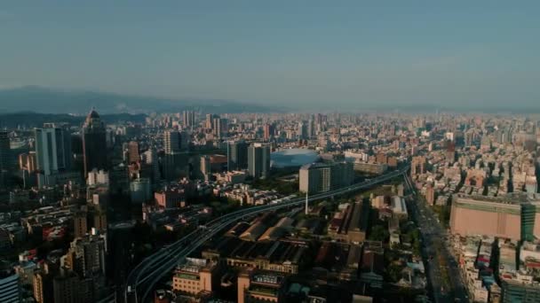 Impuscaturi Aeriene Solare Orașul Taipei Taiwan — Videoclip de stoc