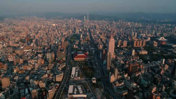 Drone View Taipei Main Station — Stock Video