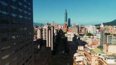 Tayvan 'ın Taipei şehrinin insansız hava aracı görüntüsü