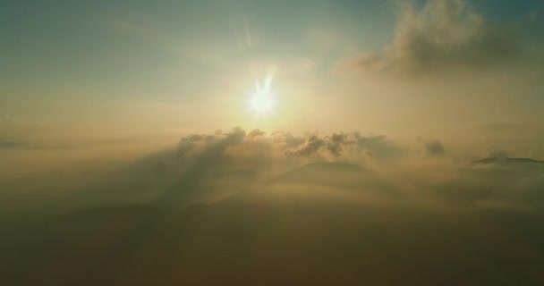 Schöner Sonnenaufgang Von Hehuanshan Morgengrauen Taiwan — Stockvideo