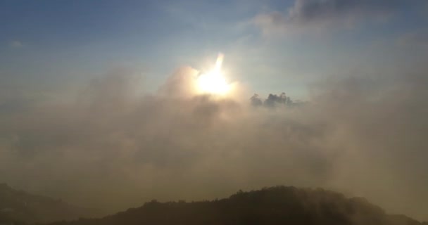 Schöner Sonnenaufgang Von Hehuanshan Morgengrauen Taiwan — Stockvideo