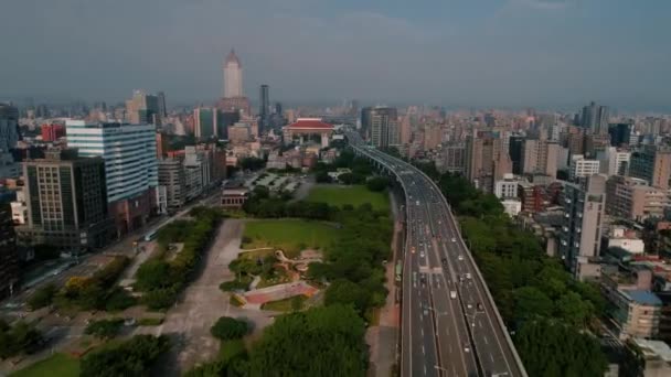 Drone View Taipei Main Station — Stock Video