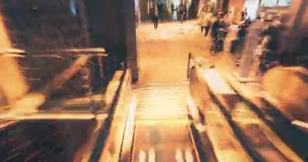 Hyperlapse Walk Big City — Stock video