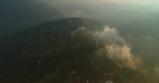 Şafak Vakti Hehuanshan Güzel Gündoğumu Tayvan — Stok video