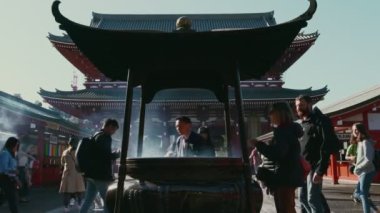Asakusa bölgesindeki Sensoji Tapınağı, Tokyo, Japonya