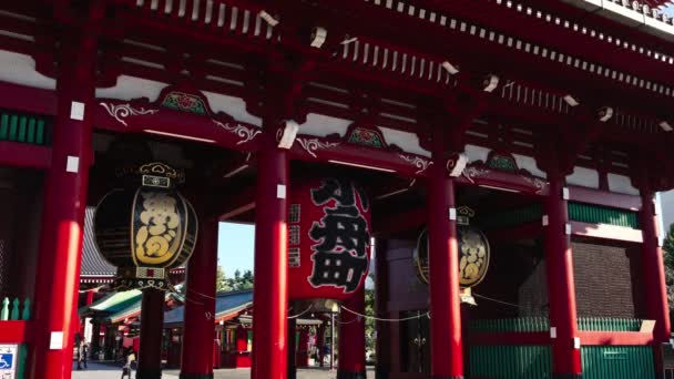 Sensoji Temple Asakusa Area Tokyo Japan — Stock Video