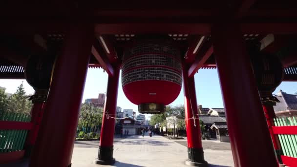 Tempio Sensoji Nella Zona Asakusa Tokyo Giappone — Video Stock