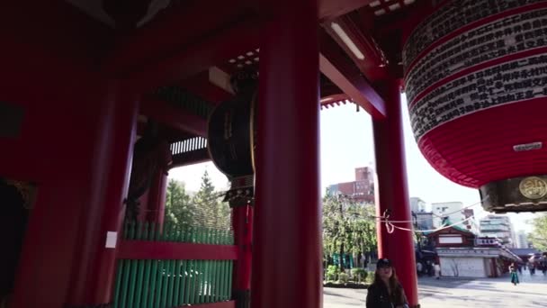 Tempio Sensoji Nella Zona Asakusa Tokyo Giappone — Video Stock