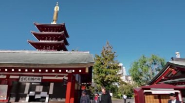 Asakusa bölgesindeki Sensoji Tapınağı, Tokyo, Japonya