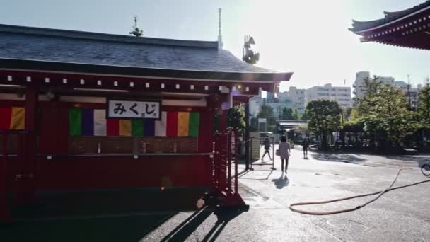 日本东京Asakusa地区Sensoji寺 — 图库视频影像