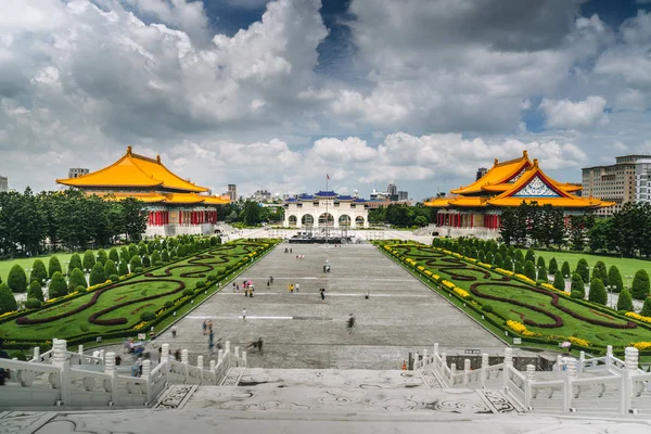 Teatro Nacional Concert Hall Portão Frente Enorme Praça Chiang Kai — Fotografia de Stock