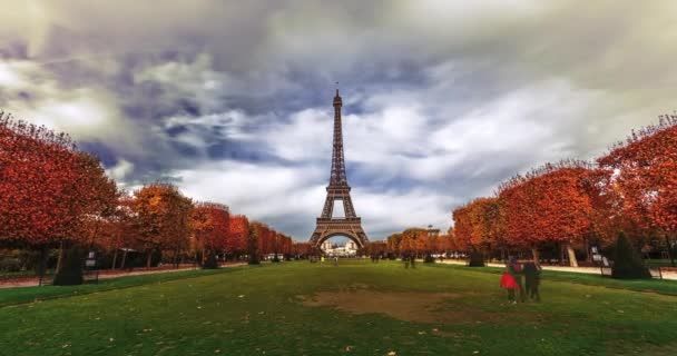 Eiffel Tower Paris France — Stock Video