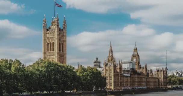 Big Ben Westminster Bridge Londen — Stockvideo