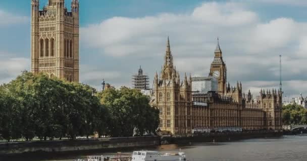 Big Ben Und Westminster Bridge London — Stockvideo