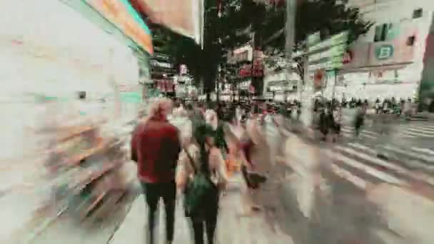 Vue Nuit Quartier Shibuya Tokyo Japon — Video