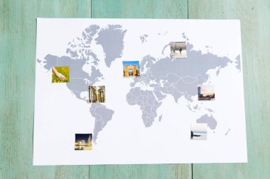 Fotoğraflarla dünya haritası