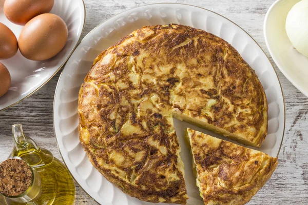 Deliciosa omelete espanhola — Fotografia de Stock