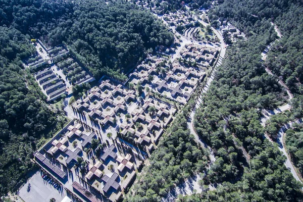 Cemitério. Vista aérea . — Fotografia de Stock