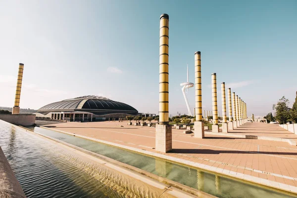 Barcelona Spanje Februari Palau Sant Jordi George Palace Een Indoor — Stockfoto