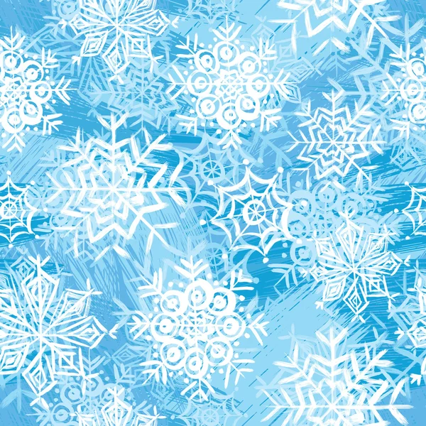Boże Narodzenie wzór z płatków śniegu — Wektor stockowy