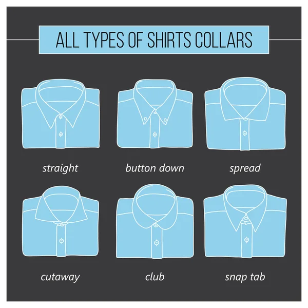 Types of shirt collar Stock Vector Image by ©Lazuin.gmail.com #129200634