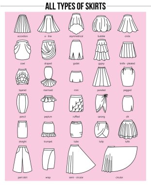 types of skirts