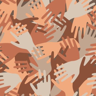 Pattern with hands