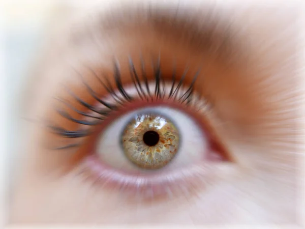 Bright eye close up — Stock Photo, Image