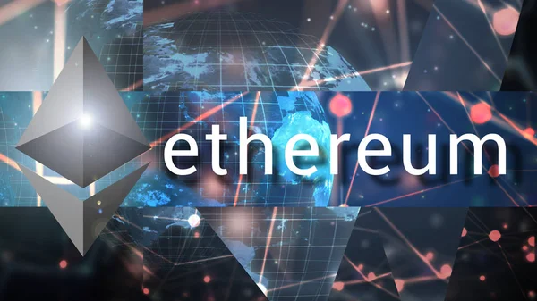 Ethereum Blockchain Cryptocurrencyconcept Afbeelding — Stockfoto