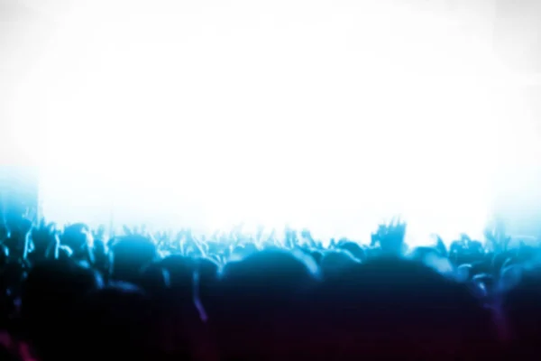 Blurred background : Bokeh lighting in indoor concert with cheer