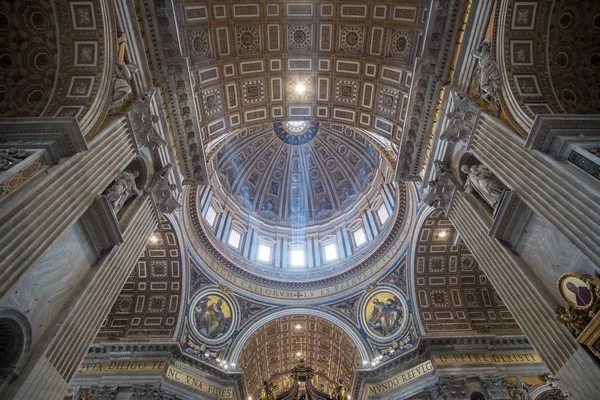 Città Del Vaticano Maggio 2017 Interno Della Basilica San Pietro — Foto Stock