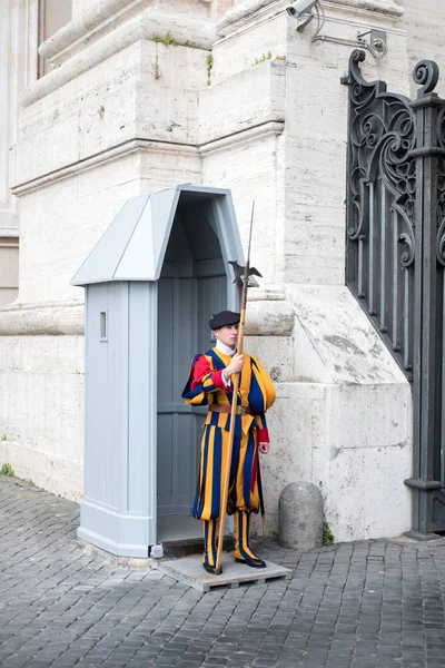 Vatican City Mai 2017 Die Päpstliche Oder Päpstliche Schweizergarde Verantwortlich — Stockfoto
