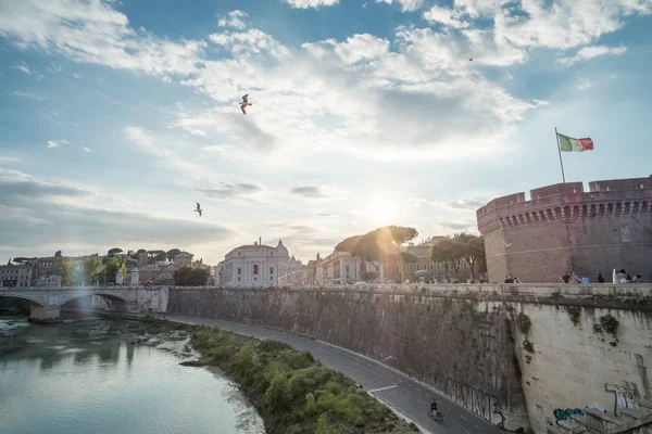 Rom Italien Maj 2017 Utsikt Över Castel Sant Angelo Eller — Stockfoto