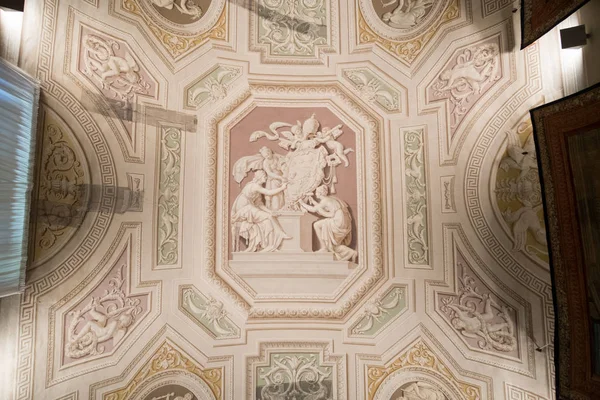 Cidade Vaticano Maio 2017 Teto Interior Museu Vaticano Exibe Algumas — Fotografia de Stock