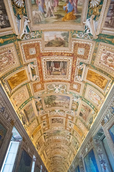 Cidade Vaticano Maio 2017 Teto Interior Museu Vaticano Exibe Algumas — Fotografia de Stock