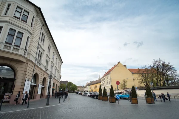 Budapest Hongarije April 2017 Mensen Rond Ingang Van Vissersbastion Het — Stockfoto